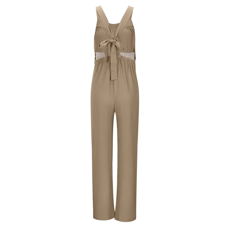 Over loose Jumpsuit アイボリー Vividxx Women's Maternity Jumpsuit Womens Maternity Solid Color
