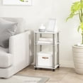 thumbnail image 2 of Mesita de noche Furinno Simplistic, paquete de 2 unidades, roble blanco/cromado, 2 of 7