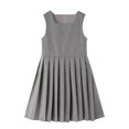 thumbnail image 2 of Auroural Girl's Ruffled Sleeveless Pleated Skirt Casual Spring Dress Princess Dress, 2 of 5