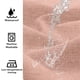thumbnail image 4 of Cortina colgante sin perforaciones y cortina de ducha impermeable de poliéster de lino de imitación, 4 of 6