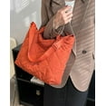 thumbnail image 3 of Kukuzhu Quilted Tote Bag for Women Padding Down Hobo Bag Casual Large Shoulder Bag, 3 of 6