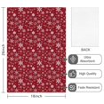 thumbnail image 2 of 2 Pcs Funny Kitchen Towels,Red Christmas Snowflake Pattern Microfiber Dish Towels,Kitchen Tea Towels,Kitchen Towel Set (18" X 26"), 2 of 7