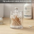 thumbnail image 3 of Plastic Dispenser for Bathroom Vanity, Durable Acrylic Containers with Versatile Storage, Clear Canister Jars for Makeup Organizer, 3pcs with Space-saving Design, 3 of 6