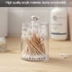 thumbnail image 3 of FloreceBien - Juego de 3 porta hisopos de algodón pequeños, organizador de maquillaje transparente de 10 oz, recipientes para baño, dispensador, 3 of 6