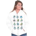 thumbnail image 3 of Smurfs Astrology Cartoon Zodiac Signs Zip Up Hoodie Men's Women's Brisco Brands M, 3 of 6