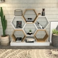 thumbnail image 4 of Cicek Open Shelves Bookshelf - White & Oud Oak, 4 of 5