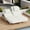 Beige+White, variant on Outdoor Daybed, Patio Rattan Daybed with 5-Position Adjustable Backrest, Removable Cushions and Pillows, Iron Frame Outdoor Bed Loveseat for Garden, Backyard and Poolside, Beige White