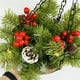 thumbnail image 4 of Cesta colgante Irfora Cesta colgante de Navidad Artificial con conos de pino, racimos de bayas, cesta colgante de hierro para árbol de Navidad, adornos artesanales para el hogar Irfora Cesta colgante, 4 of 5