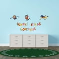 thumbnail image 3 of Always kiss me Goodnight- Skydrivers Kids Vinyl Wall Decal -Quotes and Sayings Art Decor - Peel and Stick Wall Decals- Bedroom Wall Art-Size : 40" x 16", 3 of 4