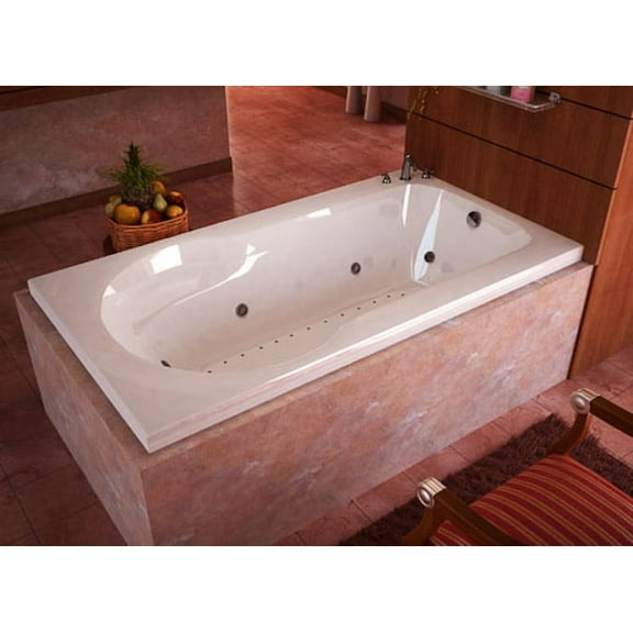 Atlantis Tubs 3260ZDL Zepher 32 x 60 x 23 - Inch Rectangular Air & Whirlpool Jetted Bathtub w/ Left Side Pump Placement