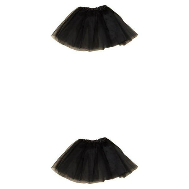 Qarigey de ballet Vestidos de niña Regalos de cumpleaños Decoración de fiesta para niños Negro Negro 2piezas