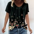 thumbnail image 2 of T-shirts à Manches Courtes Imprimés d'Été pour Femmes, 2 of 3