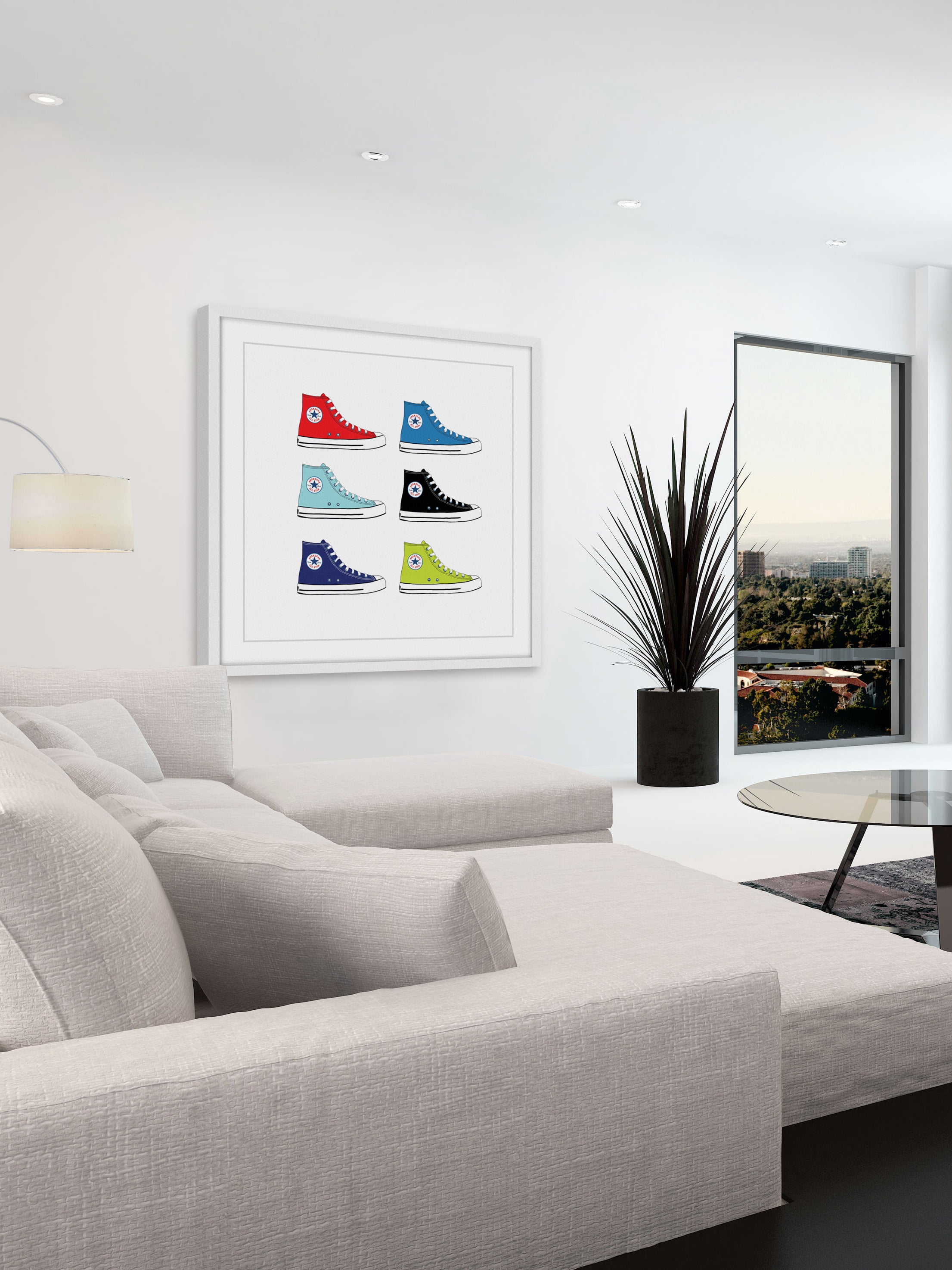 "Classic Kicks" Framed Painting Print