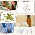 thumbnail image 7 of Uxcell 12 Pcs Clear Glass Vials with Snap Top Cap, 1.5ml Small Liquid Sample Vial Leak-Proof Portable Liquid Storage Empty Vial for Perfume Essential Oil Reagents, Blue, 7 of 7