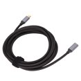 thumbnail image 3 of Cable de extensión tipo C 4K 60Hz Resolución 10Gbps Resistente al desgaste Tipo C Macho a Tipo C Hembra con carcasa de aluminio 300cm, 3 of 10