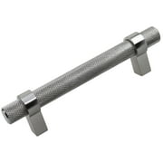 3-3/4 in. Screw Center Solid Steel Knurled Euro Bar Pull