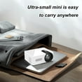 thumbnail image 4 of Mini Projector 1080P Portable Projector, Small Outdoor Movie Projector Supported Video Projector for HomeTheater Compatible with iOS/Android Phone/Tablet/Laptop/PC/USB Drive, White, 4 of 9