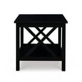 thumbnail image 2 of Linon Table Basse en Bois de Pin Massif Noir, 2 of 13