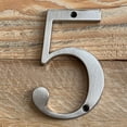 thumbnail image 3 of Placa de número de casa HASWARE de 10 cm de aleación de zinc color plata, 3 of 8
