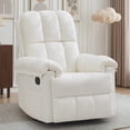 thumbnail image 1 of Korser Small Recliners for Small Spaces,Swivel Rocker Recliner Chair with Side Pockets for Living Room,Beige, 1 of 7