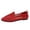 Red, variant on Bow Ballet Flats for Women Lace Up Lats Square Toe Slip On Cute Casual Office Shoes