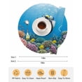 thumbnail image 6 of 15 Inch Round Placemats Set of 6, Funny Diving Panda Non Slip Heat Insulation PP Table Mats, Ocean Sea Coastal Coral Fish Marine Life Washable Place Mats for Kitchen Dining Party Table Decor, 6 of 7