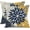 Blue Yellow, variant on Yellow Blue Flower Pillow Covers 18x18 Inch Set of 2 White Gray Colored Throw Pillows Outdoor Waterproof Decor for Living Room Sofa Patio Funiture Garden Floral Polyester Pillow Covers 002J18