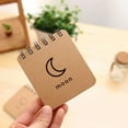 thumbnail image 4 of Wisewang New Weather Series Sofe Cover Portable Spiral Notebook Wirebound Notepad moon, 4 of 6
