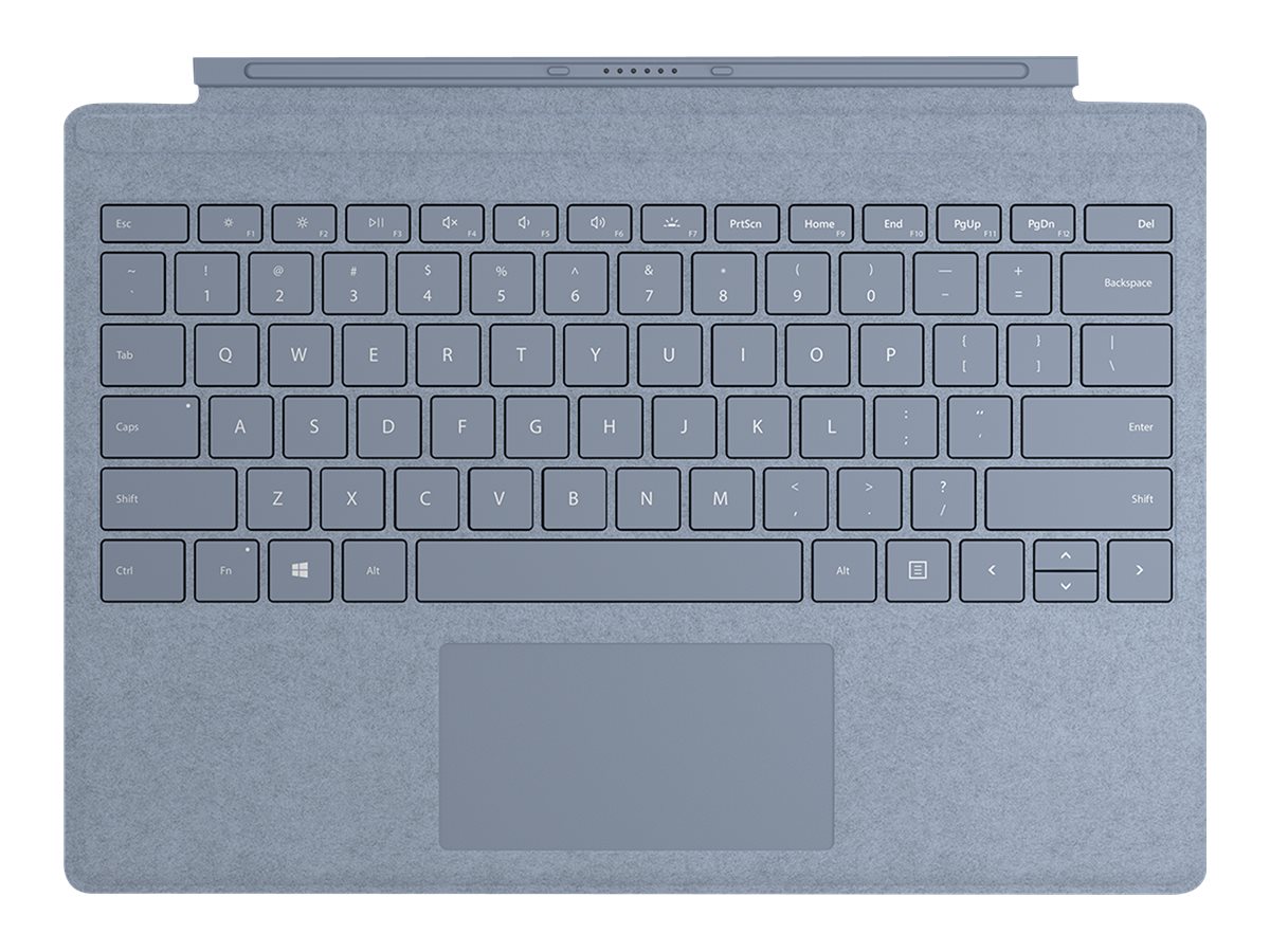 Microsoft Surface Pro Signature Type Cover - Keyboard - with trackpad -  backlit - English - ice blue - demo, commercial - for Surface Pro (Mid 2017)  - Walmart.com