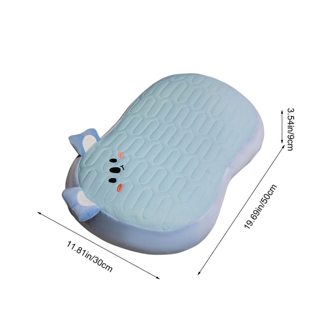 Sofa Vama Ropa de Cama Almohada de seda helada para el vientre, ideal para la oficina, la siesta, los viajes y el sofá, ergonómica, transpirable, lavable, portátil, para escritorio. for Navideño