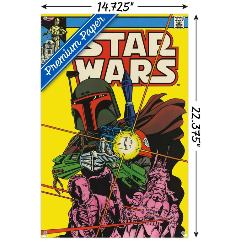 Star Wars: Saga - Boba Fett - Comic Cover Wall Poster with