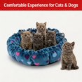 thumbnail image 4 of Plush Round Pet Bed, Soft Foldable Drawstring Adjustable Pet Cushion Bed, Non‑Slip Warm Sleeping Nest for Small Dogs Cats, Cozy Indoor Pet Sleeping Mat for Rest and Sleep, 4 of 7