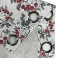 thumbnail image 4 of Ambesonne Rowan Grommet Curtain, Mountain Ashes Art, 50" x 108", Ruby Grey Black, 4 of 6