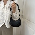 thumbnail image 2 of Bolso Bandolera para Mujer Gran Capacidad PU Saddle Make Up Cosmetic Bag (Negro), 2 of 9