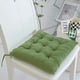 thumbnail image 1 of CHAO Cojín grueso de terciopelo de cristal (verde), cojín para silla de oficina, cojín ajustable para asiento de estudiante, 1 of 5