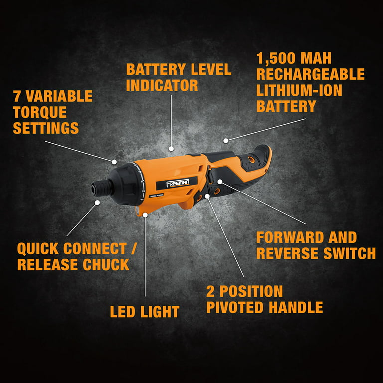 Lithium Battery Charger, Screwdriver Tool