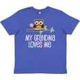 thumbnail image 3 of Inktastic My Grandma Loves Me Girls Youth T-Shirt, 3 of 5