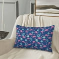 thumbnail image 5 of Sikiie Plants And Flamingos Print Plush Pillow Cover, Wrinkle-proof and Stain-resistant Pillow Protector without Pillow Core, Home Decoration-20"x30", 5 of 6