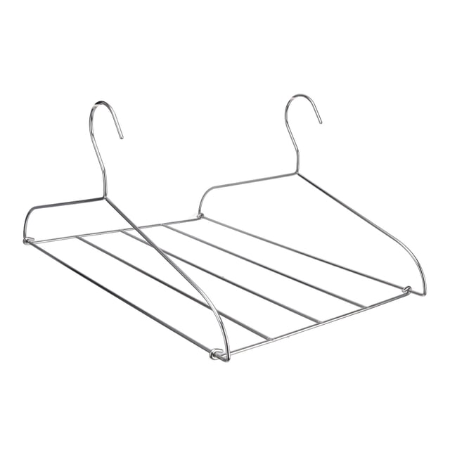 Perchas para pantalones BuyWeek de acero inoxidable plegables SIN marcas