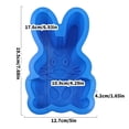 thumbnail image 3 of Easter Silicone Molds, Ngxiha Silicone Cake Soap Silicone Tool Easter Baking Bunny Cake Pans Bunny Chocolate Molds Cute Rabbit Baking Pans Non-Stick Silicone Trays for Baking Easter Day Party, 3 of 9
