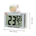 thumbnail image 4 of Mobutofu and Hygrometer for Home Use with Precise Measurement ABS White 2 in 1 Monitor, 4 of 6