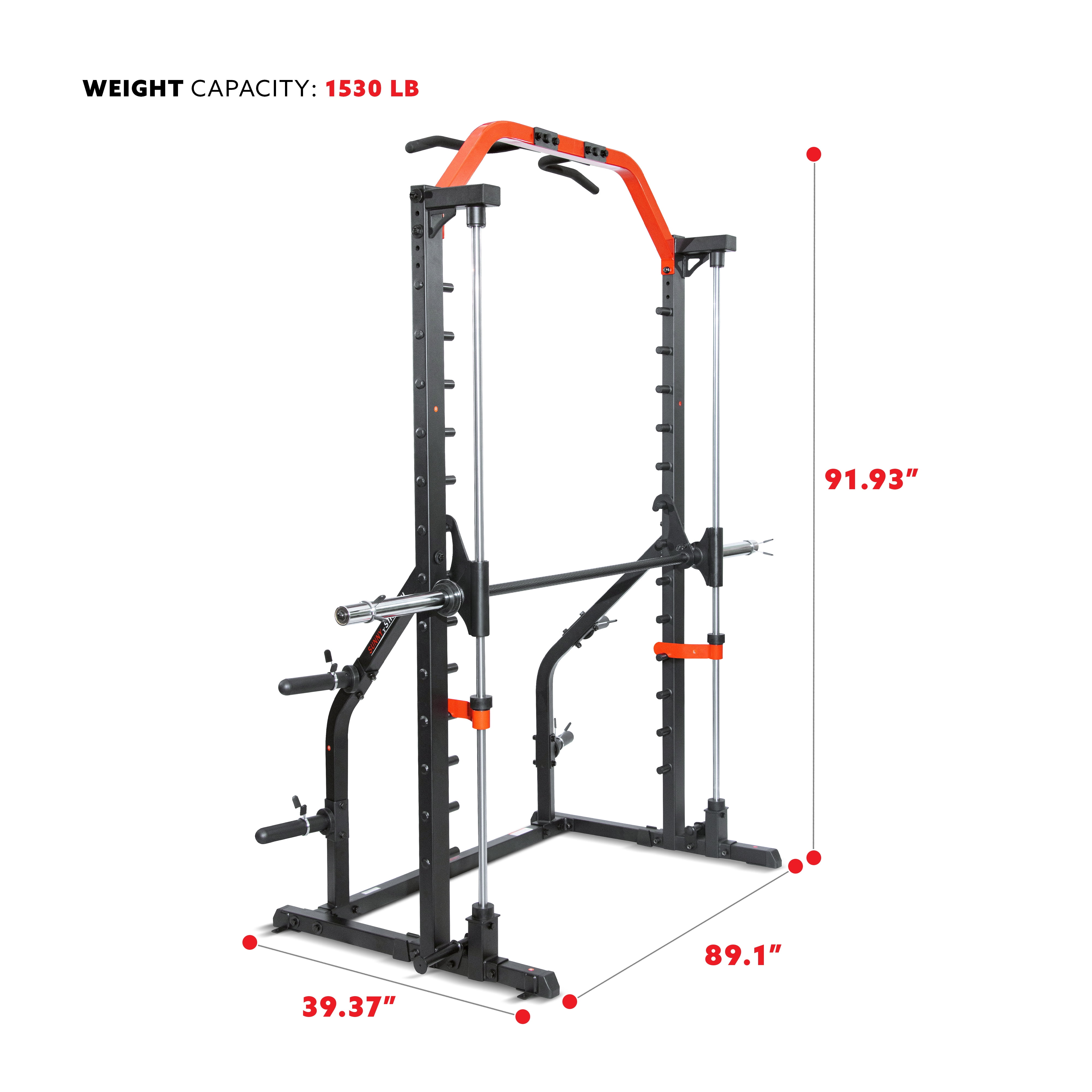 Sunny Health & Fitness 3 in 1 Squat Smith Machine - Home Gym