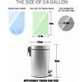 thumbnail image 2 of 2.6 Gallon/330pcs Strong Colorful Clear Garbage Bags by , Bathroom Trash Can Bin Liners, Small Plastic for home office kitchen,fit 10 Liter, 2,2.5,3 Gal, Multicolor, 2 of 4