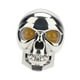 thumbnail image 4 of Faro LED auxiliar para motocicleta, diseño de calavera, profesional, impermeable y portátil. Plata, 4 of 9