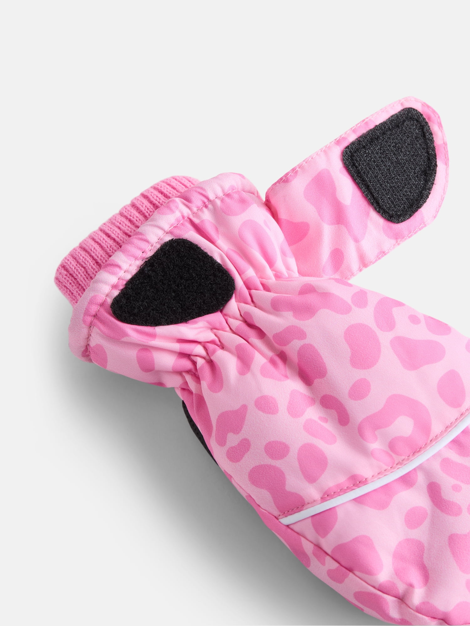 Reebok Toddler Girls' Beanie Hat and Sport Mittens Set, 3-Piece, One Size
