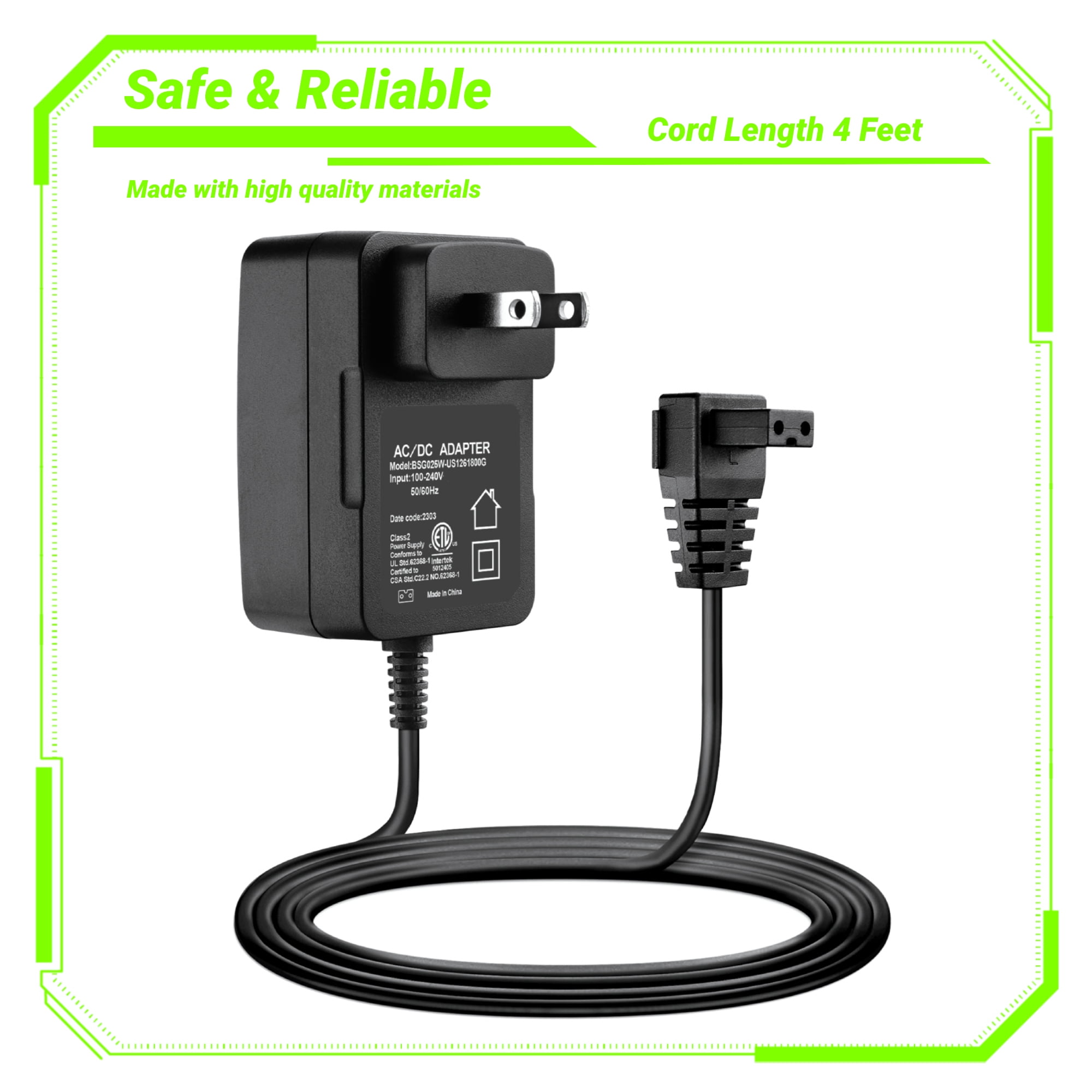 CJPGeek 2Prong 12.6V AC Adapter Replacement For Aiper Seagull Plus
