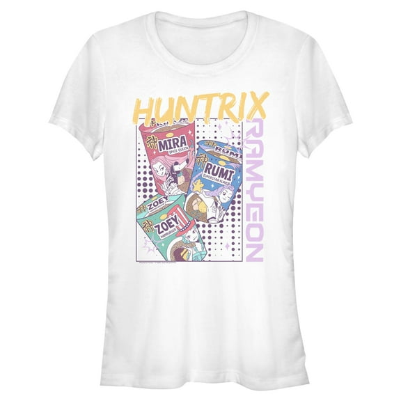 Juniors KPop Demon Hunters Huntrix Instant Ramyeon T Shirt