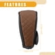 thumbnail image 5 of Funda Universal para pomo de palanca de cambios de coche, Protector adhesivo decorativo para pomo de coche automático, piel sintética, color negro y marrón, 1 ud., 5 of 7