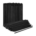 thumbnail image 1 of 500pcs Plastic Straws Thin Tube Cocktail Water Flat Mouthed Straight Tube, 1 of 5