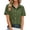 Army Green, variant on Going Out Tops for Women Short Sleeve Blouse Womens Long Sleeve Button Down Cotton Linen Shirt Blouse Loose Fit Casual V-Neck Tops Saree Blouses for Women Long Sleeve Christmas Shirts for Women